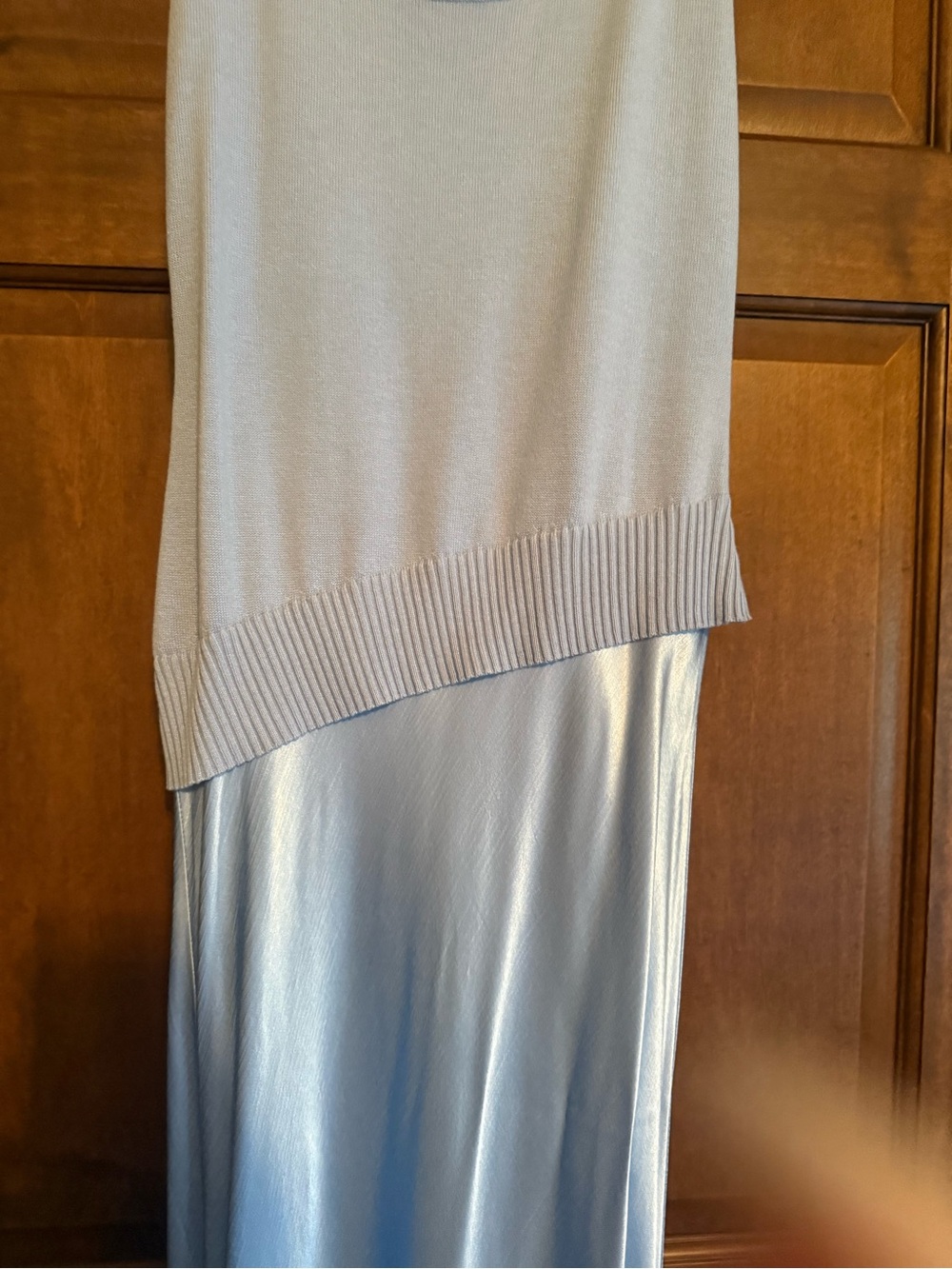 NWOT Rhyme Combo Slip Knit Dress in Dawn Blue SOVERE - SMALL - Picture 7 of 10